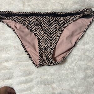 Pink and Black Patterned Bikini Bottom
